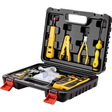 Crimp Tool Kit, Network Tool Kit, Ethernet Crimper Cat6 Cat5e Cat5 Crimping Tool