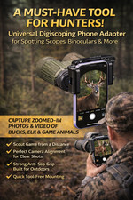 Universal Smartphone Adapter for Binoculars  Spotting Scope  Wildlife  Hunting