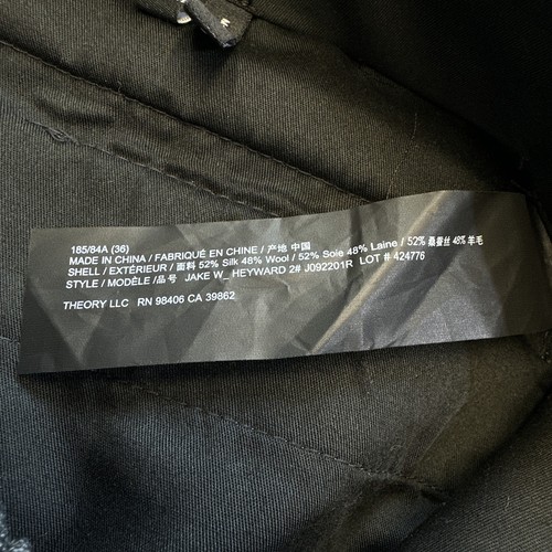 Theory Pants Mens 36 Gray Jake W Heyward Wool Silk Blend Dress Trousers Modern - Picture 6 of 9