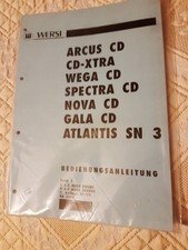 BA3202,WERSI,Bedienungsanl.ARCUS/CD XTRA/WEGA...