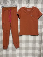 FIGS Women's Terracotta Set Catarina Top XXS  Zamora Jogger Pants XXS
