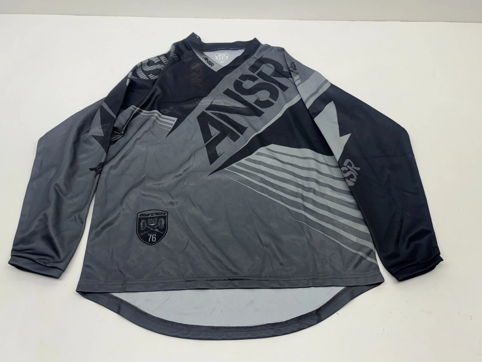 New Answer Racing Syncron A16 Jersey Youth Large YLG Blackout Motocross MX