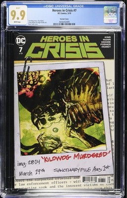 HEROES IN CRISIS #7 CGC 9.9 NM/MT 1st Print Flash Ryan Sook Cover Variant