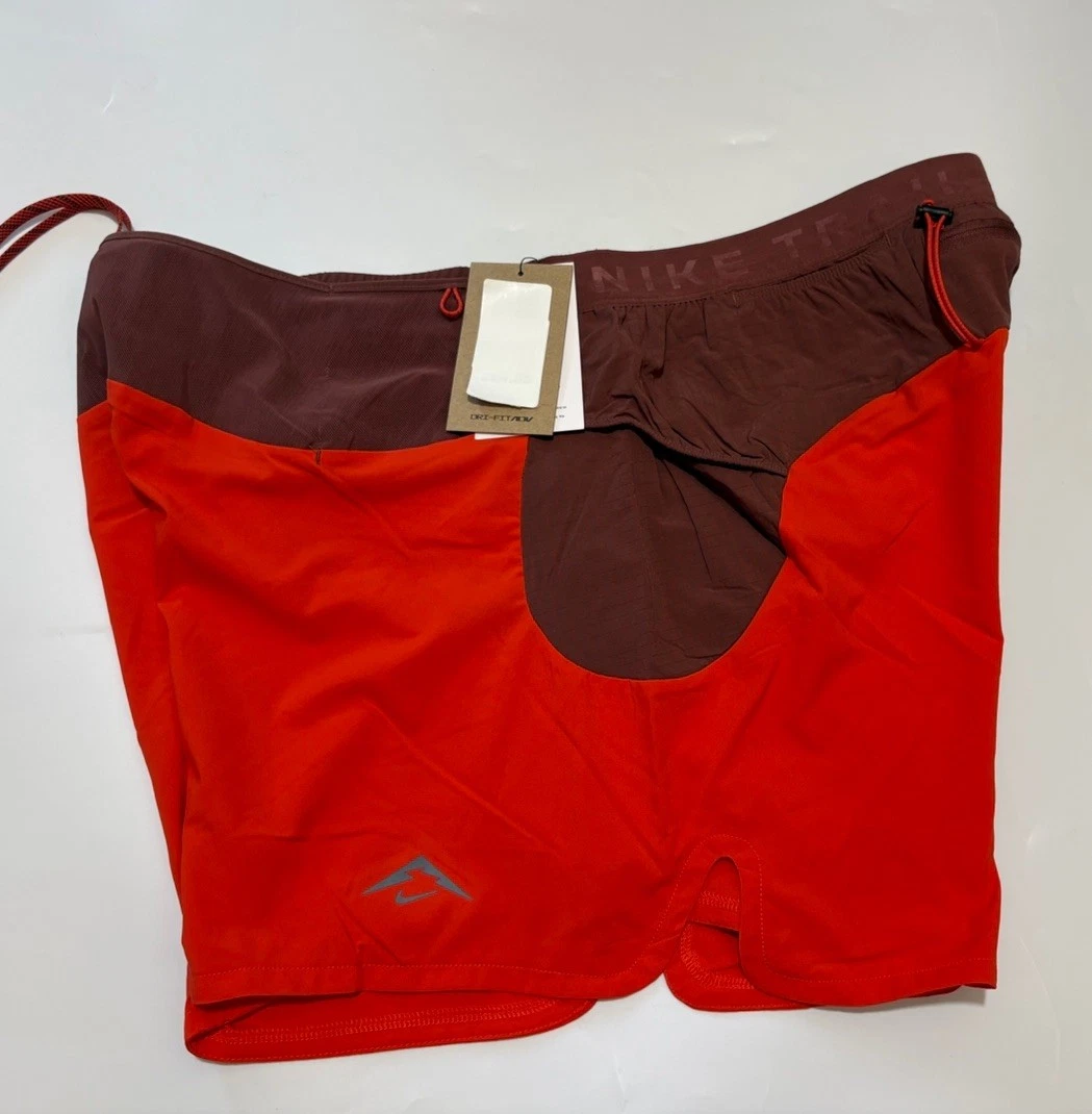 NIKE TRAIL SECOND SUNRISE 5" DRI FIT ADV LINED SHORTS EXTRA LARGE HJ3572-633