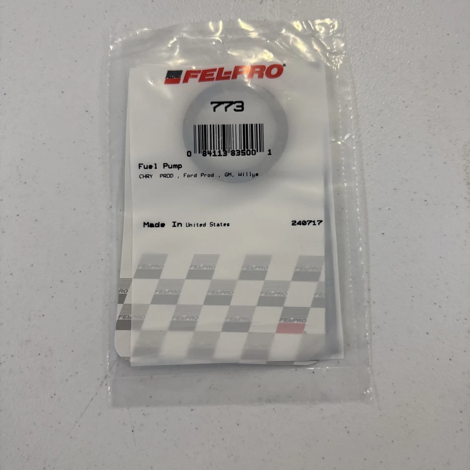 Junta de tazón de bomba de combustible Fel-Pro 773 Foto 2 de 2