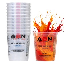 Abn Resin Supplies Paint Mixing Cup - 12pk 32oz Automotive Paint Measuring Cup Abn Resin Supplies Paint Mixing Cup - 12pk 32oz Automotive Paint Measuring Cup