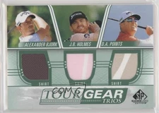 2021 SP Game Used Tour Gear Trios JB Holmes Alexander Bjork Rookie RC 0il7