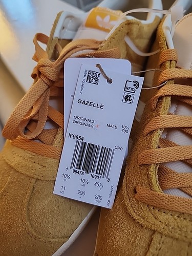 Nuevo Adidas Para Hombre Gazelle Interior Originales Talla 11 Crew Amarillo |IE6606| - Imagen 8 de 11