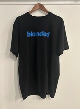 Frank Ocean Blonded Radio Logo T Shirt XL Black Blue Made in USA Rare