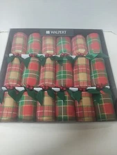Vintage WALPERT INDUSTRIES LTD.  Christmas Crackers Set of 6 Deluxe Crackers