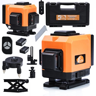 Rosfix Laser Level ROT12L - 12 Lines 3D Green | IP54 | 25m | Pro Case