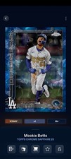 Topps Bunt Chrome Sapphire '25 Mookie Betts Image Variation Iconic DIGITAL