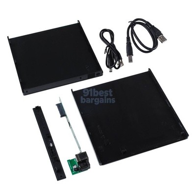 USB  External Enclosure Case Caddy for 12.7mm SATA Blu Ray DVD Player Burner