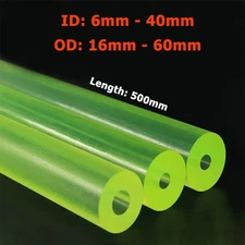 ID 6mm/8mm/10mm/12mm-40mm PU Polyurethane Hollow Rod Urethane Tube Length 500mm