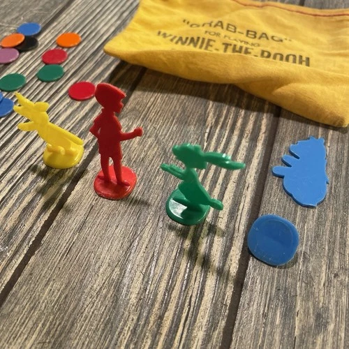 Vintage 1964 Parker Brothers Disney Winnie The Pooh Game Pieces Parts Only