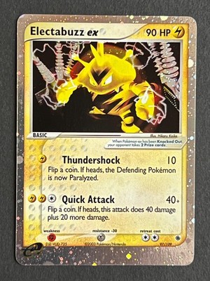 Pokémon Electabuzz ex 97/109 EX Ruby & Sapphire Holo Rare Vintage 2003 NM