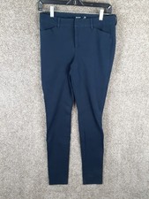 Old Navy Pixie Pant Mid Rise Womens 6 Tall Navy Blue Stretch Pockets Career
