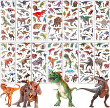200 Stück 3D Dinosaurier Sticker Kinder Puffy Tiere Scrapbooking