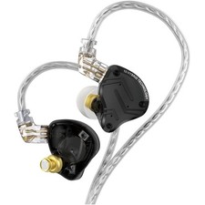 Lightweight KZ ZS10 Pro X Earphones with 10mm Dynamic Driver Silver Cable