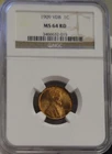 1909 V.D.B. US Lincoln Cent 1c NGC MS64 RD (Red)