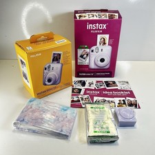 Fujifilm INSTAX Mini 12 CAMERA Bundle With Film, Lilac Purple - NEW