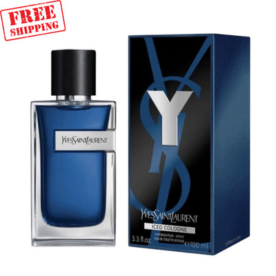 Y Iced Cologne by Yves Saint Laurent 3.3oz EDT Intense for Men NEW SEALED BOX