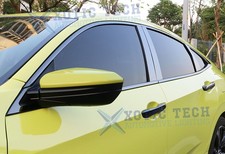 Chrome Delete Blackout Overlay Car Door Window Edge Sticker For Honda Civic 10th