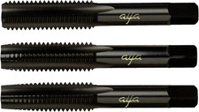 HTS80030 1/4-20 Hss Black Oxide Alfa Hand Tap Set Made in USA,