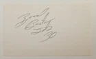 Brad Baxter, SIGNED 3x5 Index Card - 1989 New York Jets