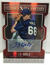 J.B. Kole 2014 Elite Extra Edition EEE Inspirations Die-Cut Autograph Auto /100