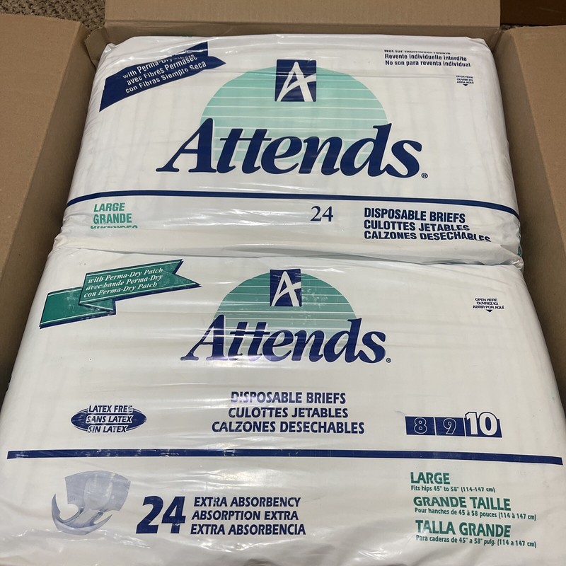 1995 Ultra Vintage Attends 10 Size Large+ Perma Dry PackPaper Pak Combo Mint