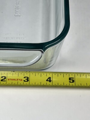 Moule à Pain Vintage PYREX 213 CH - Verre Transparent 1,5 Qt - Lot De 2