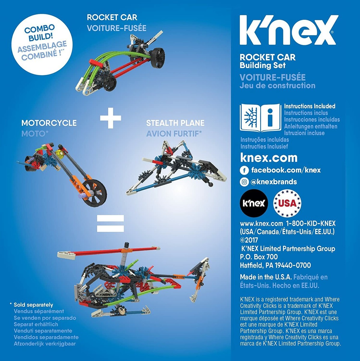 K'NEX - Motorcycle Building Set 61 Pieces For Ages 5+ Construction