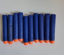 NERF GUN Bullets Orange HEAD Nerf Dart Refill Fits Most Nerf Guns Blue X10