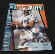 MIAMI DOLPHINS DAN MARINO AUTOGRAPHED SIGNED&nbsp; GAME DAY MAGAZINE 1995