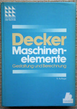 Maschinenelemente, Decker, Hanser Verlag, Gestaltung und Berechnung, Tabellen