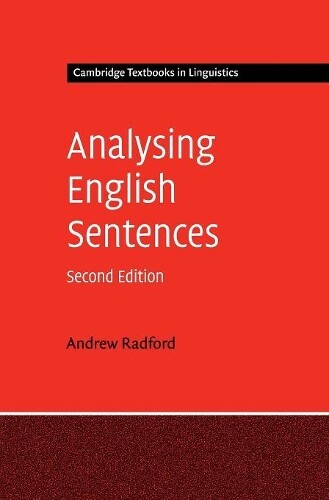 Thumbnail - Andrew Radford Analysing English Sentences (gebundene Ausgabe)
