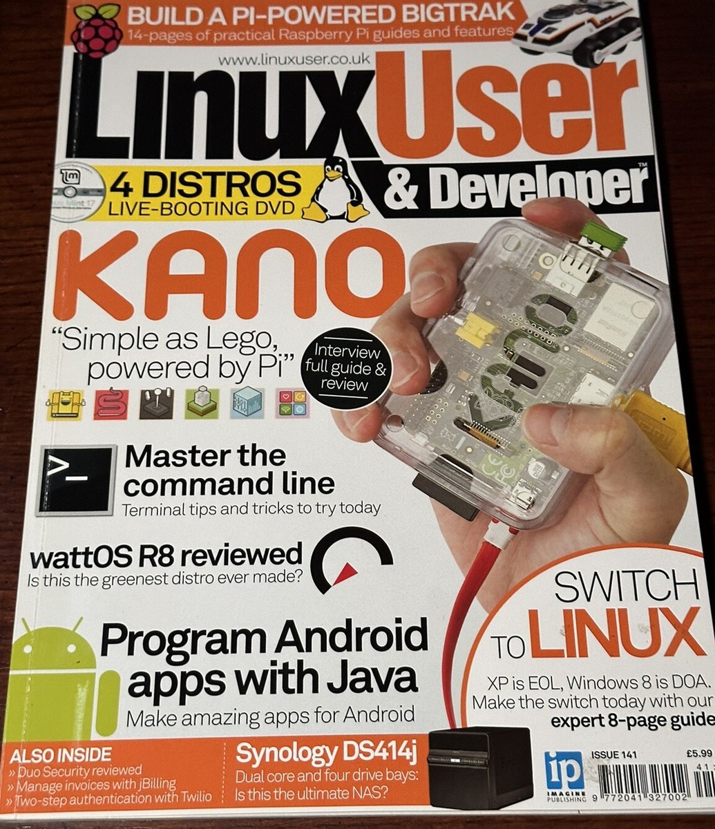 Linux User Developer Magazine Issue 141 KANO wattOS R8 UK