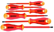 Felo 6pc Insulated Electricians Screwdriver Set Cushion Grip 400 Series 53169