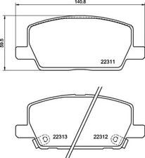 Brembo P 07 012 brake pad set, disc brake for Buick (SGM), Opel