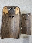 2 Vintage Hand Carved Mexican Wooden Masks folk art 17 inches — photo 4