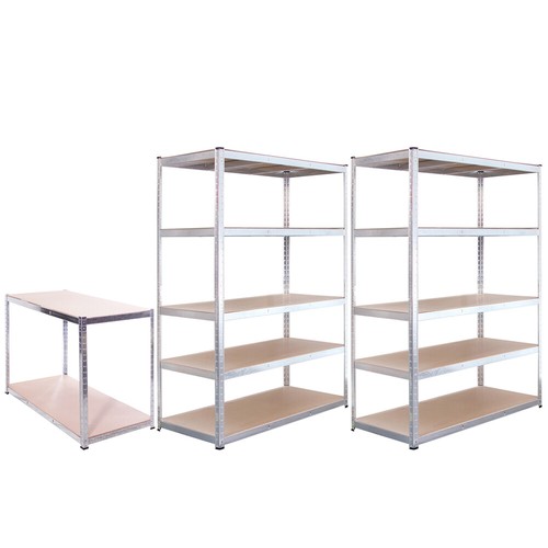GRack Shelving 5 Tier Galvanised MetaL Racking Storage 180x120x60 eBay
