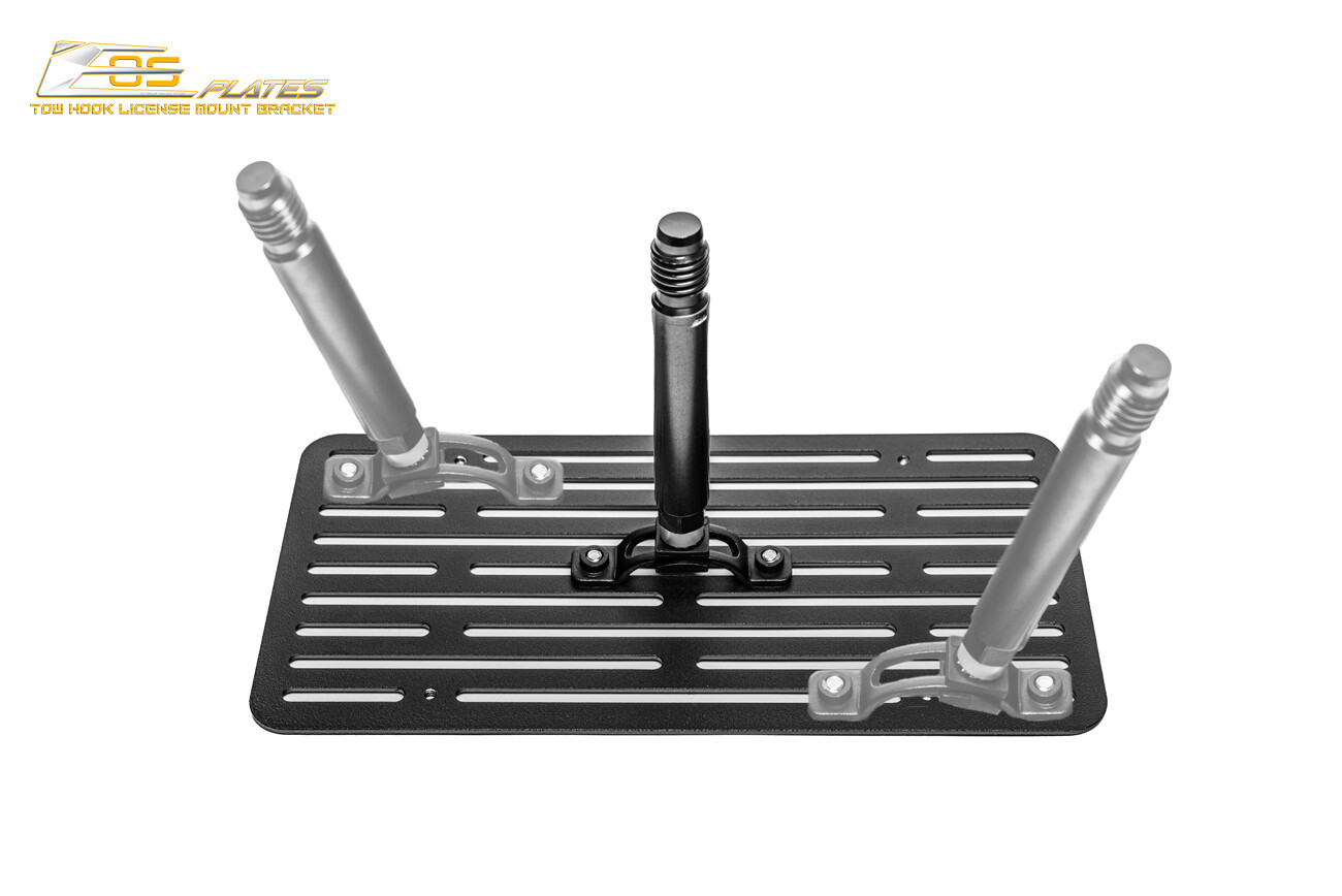 EOS Plate For 12-14 McLaren 12C W/ PDC Full Sized Front Tow Hook License Bracket