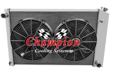 Qr Champion 3 Row Radiator 19x2814 Fans For 1973-1991 Gmc Jimmy Manual