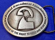 Second Amendment Foundation Defense Of The Right To Keep Bear Arms Belt Buckle