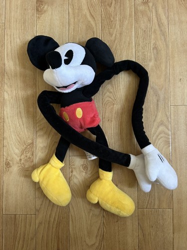 Rare Disney Parks Paris 18” Long Arms & Legs Mickey Mouse Soft Plush Toy - Picture 3 of 4