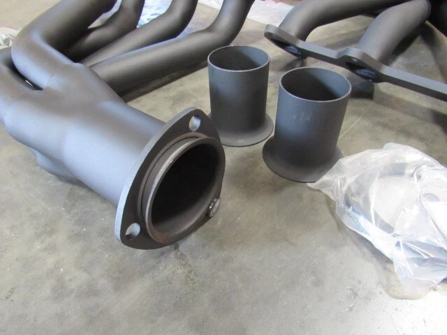 Ford F100-F250 1965-1974 2x2 FE 352-428 cabezal de tubo largo negro H61202BK Foto 4 de 4