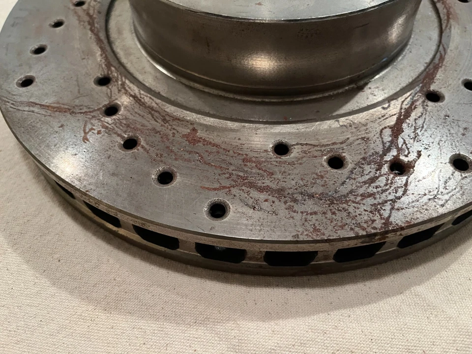 1988-1991 FERRARI TESTAROSSA BREMBO PERFORMANCE BRAKE DISC ROTORS FRONT SET- NEW — 第 3/4 张图片