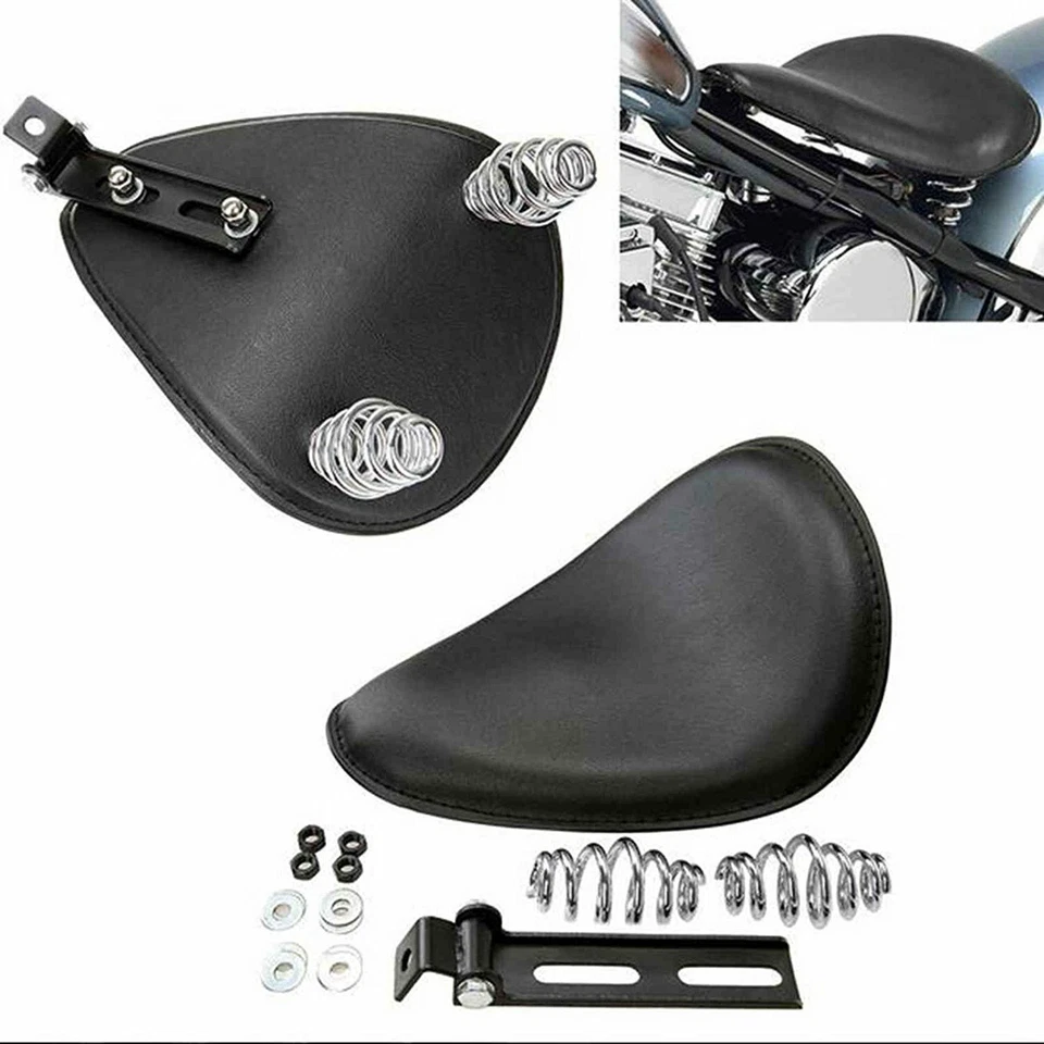 Assento suporte solo mola 3"" personalizado motocicleta Chopper Bobber para Harley - Imagem 2 de 4