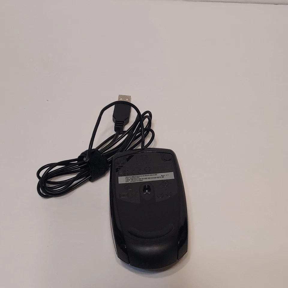 HP 505062-001 Optical Standard Mouse Black USB Wired Scroll Wheel 3 Buttons - Image 3 of 4